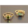 Image 1 : TWO UNMARKED YELLOW GOLD RINGS