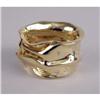 Image 1 : AN IPPOLITA 18K YELLOW GOLD AND DIAMOND FREE-FORM BAND RING