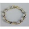 Image 1 : A YELLOW AND WHITE GOLD ROPE-FORM LINK BRACELET