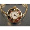 Image 2 : A 14K YELLOW GOLD, DIAMOND AND RUBY WATCH CASE