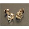 Image 1 : A PAIR OF 14K WHITE GOLD AND DIAMOND STUD EARRINGS