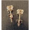 Image 2 : A PAIR OF 14K WHITE GOLD AND DIAMOND STUD EARRINGS
