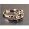 Image 3 : A 14K WHITE GOLD AND DIAMOND THREE-STONE RING