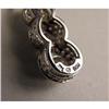 Image 5 : A 14K WHITE GOLD AND DIAMOND THREE STONE PENDANT