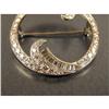 Image 2 : A PLATINUM AND DIAMOND CIRCLE BROOCH