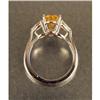 Image 4 : A PLATINUM, YELLOW SAPPHIRE AND DIAMOND RING