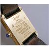 Image 4 : A LADIES CARTIER TANK QUARTZ DRESS STRAP WRISTWATCH