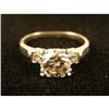 Image 1 : A PLATINUM AND DIAMOND ENGAGEMENT RING