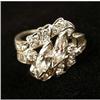 Image 1 : A PLATINUM AND DIAMOND COCKTAIL RING
