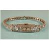 Image 3 : A PLATINUM AND DIAMOND BRACELET WRISTWATCH