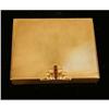 Image 2 : A TIFFANY 14K YELLOW GOLD AND RUBY HINGED-LID COMPACT