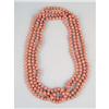 Image 3 : A CORAL BEAD ROPE NECKLACE