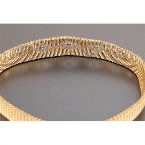 14k gold dog collar