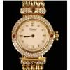 Image 2 : A TABBAH 18K YELLOW GOLD, DIAMOND AND RUBY BRACELET WRISTWATCH