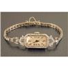 Image 1 : A TIFFANY PLATINUM AND DIAMOND BRACELET WRISTWATCH