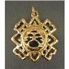Image 1 : A TIFFANY 18K YELLOW GOLD ABSTRACT SUN-FORM PENDANT