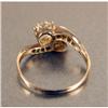 Image 4 : A SILVER-TOPPED GOLD, PEARL AND DIAMOND CROSSOVER RING