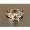 Image 1 : A 14K WHITE GOLD AND DIAMOND RING