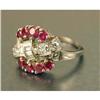 Image 2 : A TIFFANY PLATINUM, DIAMOND AND RUBY RING
