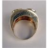 Image 6 : A MODERN 14K YELLOW GOLD AND HARDSTONE RING