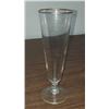Image 2 : 4 ANTIQUE BEER GLASSES WITH GOLD TRIM