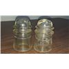 Pair of antique Dominion Pony insulators