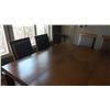 Image 4 : BONDARS WOOD DINING ROOM TABLE, LEAF & 8 CHAIRS 5