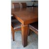 Image 5 : BONDARS WOOD DINING ROOM TABLE, LEAF & 8 CHAIRS 5