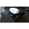 Image 2 : Wood coffee table 48 in by 28 in by 18 in
