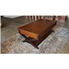 Image 3 : Wood coffee table 48 in by 28 in by 18 in