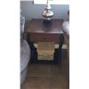 Image 1 : Wood side table 26 in by 21.5 in by 23 in