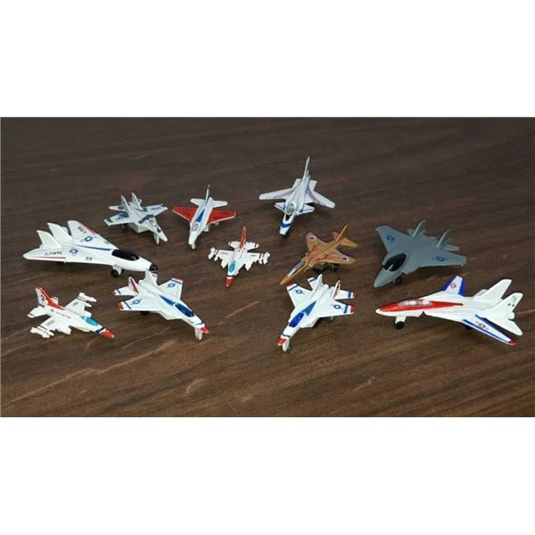 Lot of 11 fighter planes