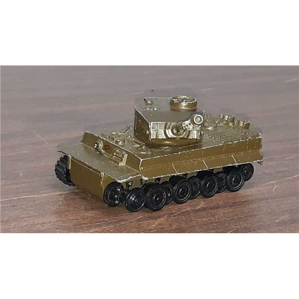 Vintage diecast tiger tank missing one tread