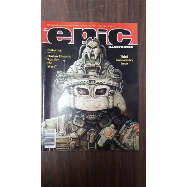 MARVEL EPIC MAGAZINE APRIL 1982 $2.50 THIRD ANNIVERARY ISSUE