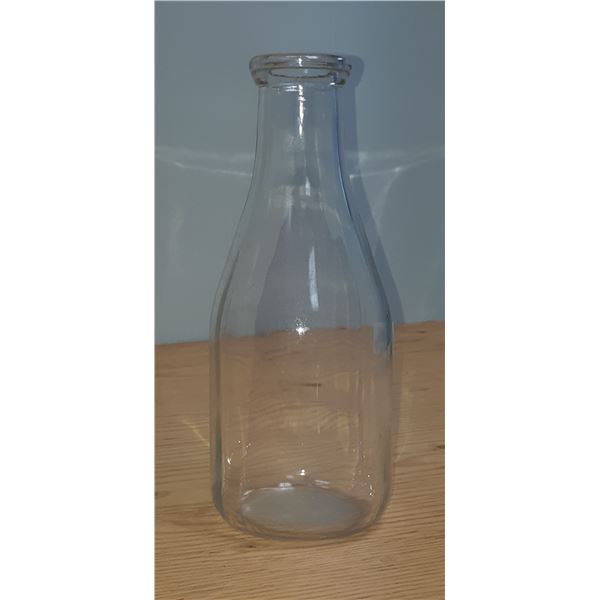 VINTAGE ROUND MILK BOTTLE 10.25" TALL