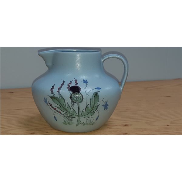 ANTIQUE "BUCHAN" SCOTLAND STONEWARE THISLE JUG