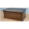 Image 2 : ANTIQUE HANDMADE WOOD CHEST 21" X 13.5" X 9.5" SOME DAMAGE