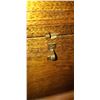 Image 7 : ANTIQUE HANDMADE WOOD CHEST 21" X 13.5" X 9.5" SOME DAMAGE