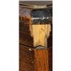 Image 9 : ANTIQUE HANDMADE WOOD CHEST 21" X 13.5" X 9.5" SOME DAMAGE