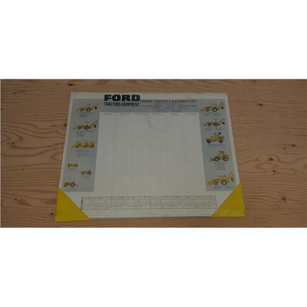 1975 FORD TRACTOR DESK PAD 22" X 17"
