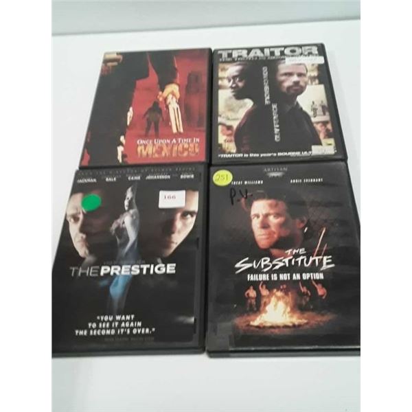 4 action DVDs