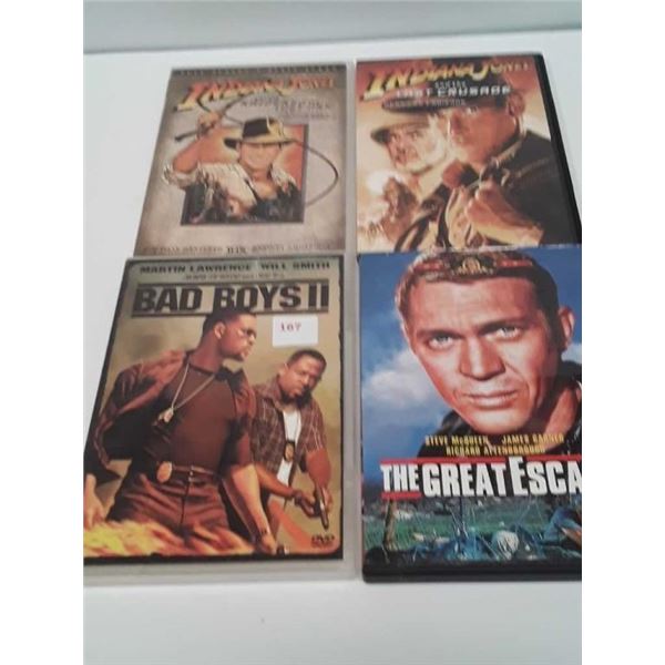 4 action DVDs