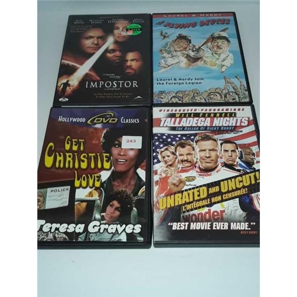 4  action DVDs