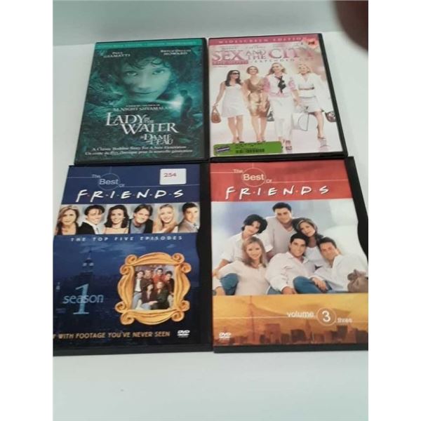 4 mixed DVDs