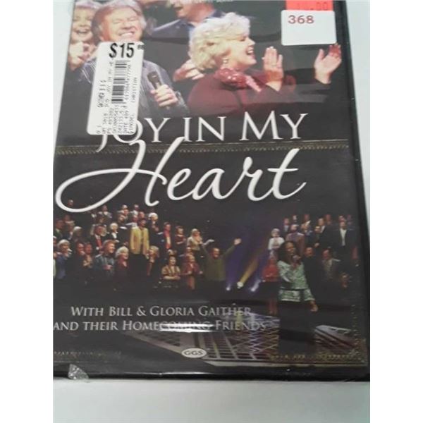 Joy in my heart with Bill and Gloria Gaither and their homecoming friends musical DVD unopened