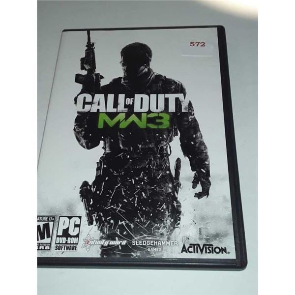 PC DVD ROM Call of Duty MW3