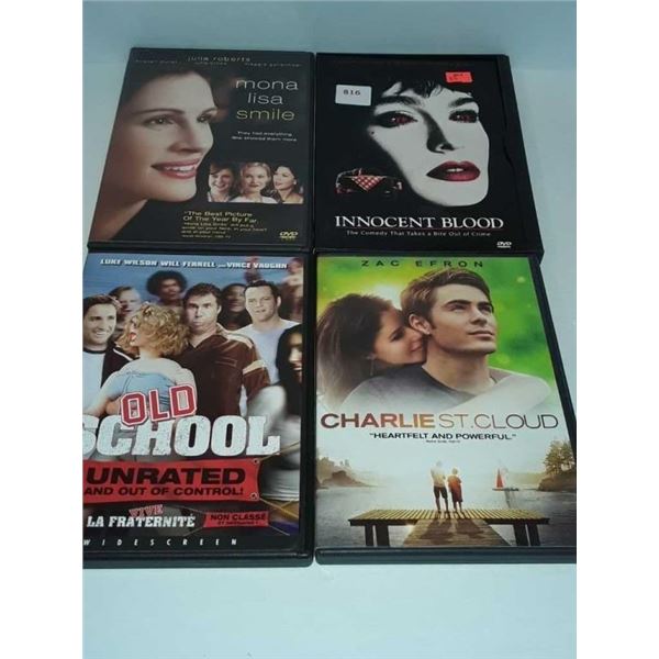 4 mixed Dvds