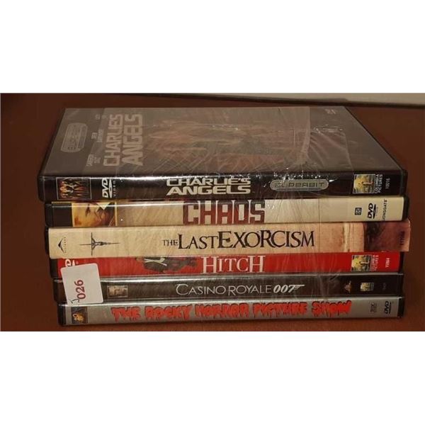 Bundle of 6 DVDs