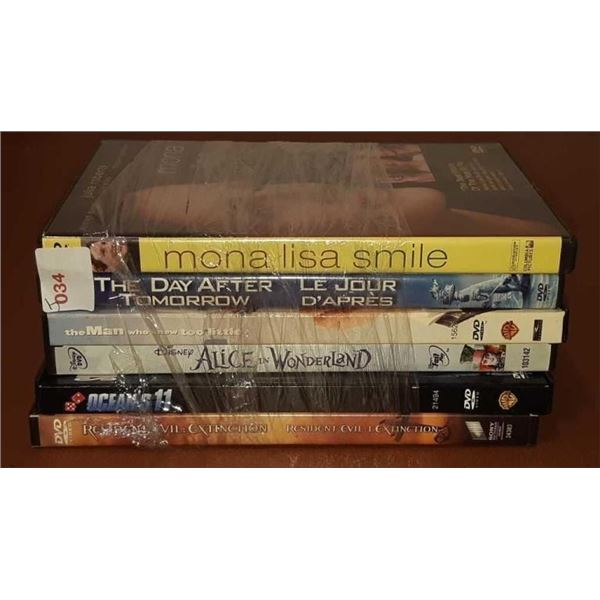 Bundle of 6 DVDs