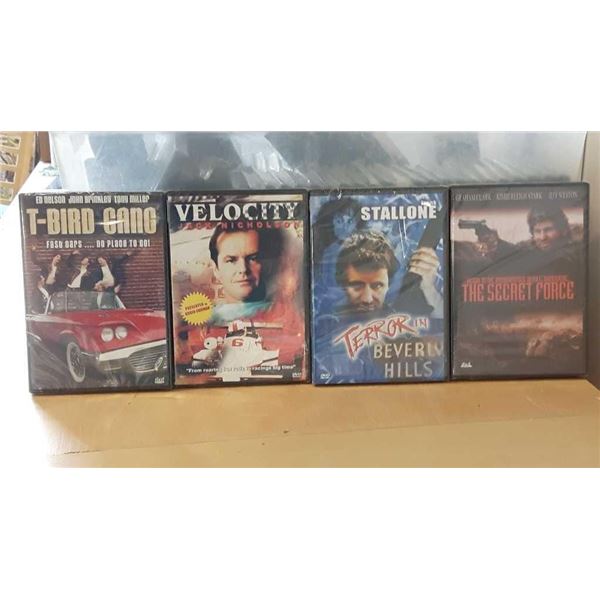 4 SEALED DVDs